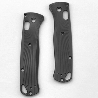 Custom Radial Pattern Aluminum Alloy Knife Handle Patches Scales For Genuine Benchmade 535 Bugout Knives DIY Make Part Replace