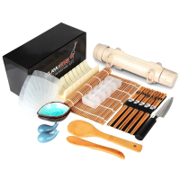 Sushi Making Kit 20 in 1 Sushi Bazooka Roller Kit With Sushi Bamboo Mats Bazooka Rice Mold Chopstick