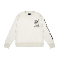 3Second Kids Boy's Jacket Crewneck Sweatshirt Regular Fit Cotton Jojo Rocket HP-C010125 8 tahun Crea