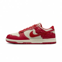 【NIKE 耐吉】W NIKE DUNK LOW 女鞋 休閒鞋 運動鞋 紅玫瑰 浮雕 紅 米白(HF1986100)