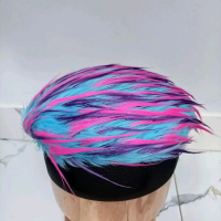 topi wig rambut unik kosplay anime warna biru Pria Dewasa