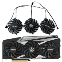 1SET CF-12915S RTX 3070 iCHILL X3 GPU Fan，For INNO3D RTX 3060 Ti、3070、3070 TI、3080、3080 Ti、3090 iCHI