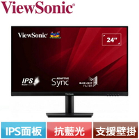 【現折$50 最高回饋3000點】ViewSonic優派 24型 Full HD VA2409-H 窄邊框螢幕