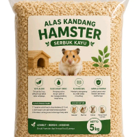 Alas Kandang Hamster Serbuk Kayu 5kg Lembut Bersih Higienis untuk Hamster dan Hewan Kecil Lainnya