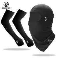 【โปรหน้าหนาว ล้างสต็อก】SOLOEVER หน้ากากและปลอกแขน Fishing กันแดด UPF50 กันลม สำหรับกิจกรรมกลางแจ้ง S