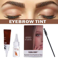 Professional Henna Eyelash Eyebrow Dye Tint 15-minute Brown Fast Black Dye Kit Up Easy Gel Coffee Make Tint Eyelash Tint To N3M0