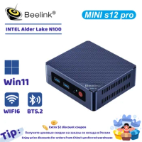 Beelink MINI S12 Pro n100 mini pc gamer INTEL Alder Lake N100 N95 N5095 Windows11 DDR4 16GB 500GB 8GB 256GB diy gaming computer