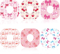 Geiserailie 36 Pcs Adhesive Patches Compatible with Dexcom G7, Waterproof CGM Bow Over Patches with 