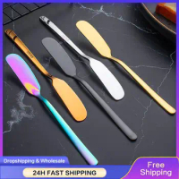 1PCS Multifunction Stainless Steel Butter Knife Cheese Dessert Jam Knife Cutlery Tool Kitchen Toast Bread Knife Tableware