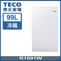 TECO 東元 99公升 一級能效單門小冰箱 R1091W