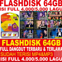 USB Flashdisk 64GB Baru dan Lawas Dangdut Bonus 4.000 Lagu - Cod Tersedia - Storage, Otg flashdisk l