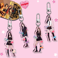 Kawaii Kpop AESPA KARINA Rantai Kunci Comel Amageddon Rich Man Akrilik WINTER NINGNING GISELLE Gantu