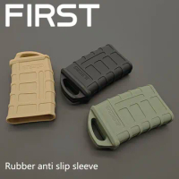M4 M16 Fast Magazine Holster Tactical Rubber Case 5.56 Mag Anti-slip Protective Sleeve Cover Airsoft Gun Cartridge Hunting Gear