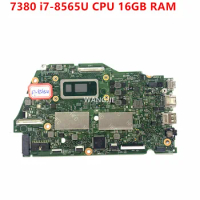 17945-1 For Dell Inspiron 7380 Laptop Motherboard With SRFFW i7-8565U CPU 16GB RAM 03KK8G CN-03KK8G 100% Working