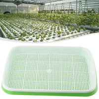 1pc Durable Microgreens Sprouting Tray Hydroponic Tray 2nd Layer White Mesh Nursery Potted Garden Supplies Hydroponic Systems