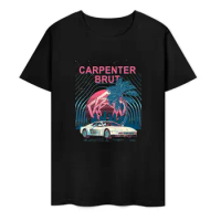 Carpenter brut T-Shirt blacks anime clothes plain white t shirts men