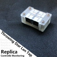 New Throwing Star Lan tap Pro with Acrylic Box Rj45 Connector Data Replica &amp; Monitoring Network Packet Capture Mod Ethernet