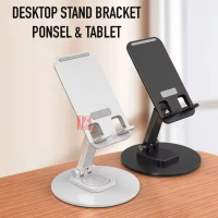 Multifungsi Universal Dudukan Handphone Tablet Ipad Holder Lipat Yang Dapat Disesuaikan 360 Bracket