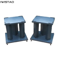 WISTAO Speaker Tripod 1 Pair Birch Multi-layer Board Customized Stand Spray Iron Black Matte Paint for JBL4429 4425 4428