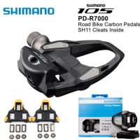 SHIMANO 105 PD R7000/PD-R8000 Road Bike Pedals Carbon Self-Locking Pedals With SH11 Cleats SPD-SL R540 Bike Part Pedals