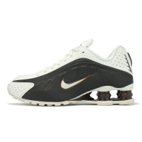 Nike 休閒鞋 Wmns Shox R4 女鞋 米白 黑 棕 支撐 緩震 彈簧鞋 AR3565-104