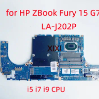 LA-J202P for HP ZBook Fury 15 G7 Laptop Motherboard with i5-10400H i7-10850H i9-10885H CPU 100% Tested OK