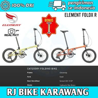 PROMO SEPEDA LIPAT ELEMENT FOLDX R 10 SPEED SEPEDA LIPAT 20 INCH ELEMENT FOLDX REM HIDRAULIC Kuning