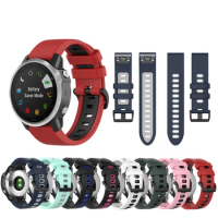 20mm Double Color Silicone Quick Easy Fit Watch Band Strap for Garmin Fenix 7S 6S 5S Watchband Fenix 6S Pro/Fenix 5S plus Correa