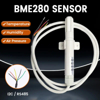 BME280 Temperature Humidity Sensor Probe Cable 1M 2M 3M 5M Digital Sensor I2C RS485 Output Modbus Wa