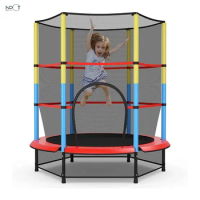 Factory price OEM Garden Trampoline, Children's Trampoline with Lockable Safety Net, Fitness Trampoline up to 45 kg