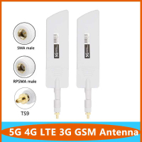 Wideband 5G 4G LTE 3G GSM TS9 SMA Male Router Aerial External Omni WiFi Whip Antenna High Gain Wireless Network Card