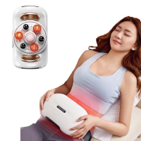 Misumi電動砭石揉腹儀(深度腹部按摩器 推脂腰帶 穴位按摩 腰腹抖抖機 母親節禮物)