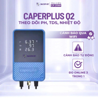 CaperPlus Q2  Đo pH, TDS, nhiệt độ, theo dõi qua WIFI, hỗ trợ cảnh báo