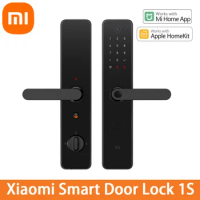 Xiaomi Smart Door Lock 1S Fingerprint Recognition Electronic Doorbell Bluetooth Passward NFC Homekit Unlock Work With Mi Home