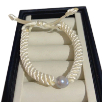 Gelang tangan tali mutiara air laut asli lombok
