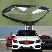 For 2015-2018 New Mercedes Benz W205 C180 C200 C260L C280 C300 Lampshades Headlamps Transparent Lampshade Headlight Shell