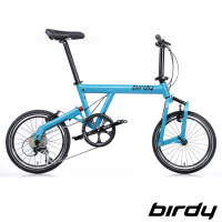 Birdy NewClassic 8速18吋鋁合金經典圓管摺疊單車小折-湖水藍(圓管鳥 鳥車經典)