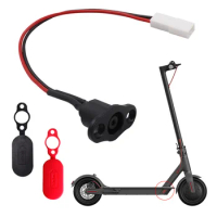 Electric Scooter Power Charger Cord Cable Charging Port Cover Dust Plug For Xiaomi M365 Scooter Accessories
