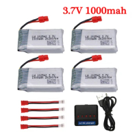3.7V 1000mAh 102542 Lipo Battery + Charger For Syma X5HC X5HW X5UW X5UC RC Quadcopter Drone Spare Part 3.7V rechargeable battery