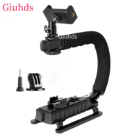 U-shaped Video Handheld Stabilizer Camera Action Stabilizing Grip Handle For Gopro Canon Nikon Sony Phone Dv Camcorder Camera