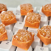 Personalized Design Peeled Orange Keycaps Mechanical Backlit Keyboard ESC Gaming Fruit Fresh Orange Keycaps For Anne Pro 2 GK64
