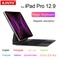 Magic Keyboard Folio For iPad Pro 12.9 M2 2022 6th 5th 4th 3rd Gen Air 4 5 10.9" Pro 11 2021 2020 2018 Cover Case Arabic Spanish
