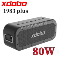 XDOBO1983 plus 80W fever subwoofer Portable Outdoor waterproof Home Theater 360 surround Stereo TWS Wireless Bluetooth Speaker