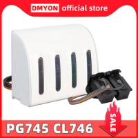 DMYON Compatible for Canon PG745 CL746 Continuous Ink Supply System MG2470 MG2570S MG2970 MG3070 MG3077 Printer CISS Cartridge
