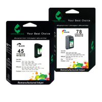 【綠犀牛】for HP 1黑1彩 NO.45+NO.78 C51645A+C6578DA 環保墨水匣(適用Deskjet 930/930C/950C/970C)