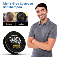 Hair Darkening Shampoo Bar Polygonum Gray Hair Coverage Soap Hair Strengthen Growing Color Correcting Anti-Hair Loss Shampoo