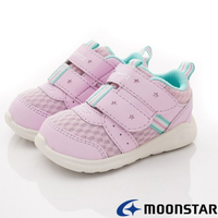 ★日本月星Moonstar機能童鞋-Carrot可機洗系列寬楦玩耍速乾鞋款1279紫(寶寶段)