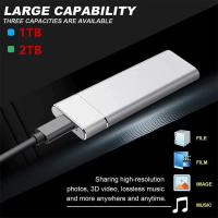 ฮาร์ดดิสก์ภายนอก SSD Type-C USB 3.1 1TB 2TB ความเร็วสูง 16TB 30TB 60TB 128TB แบบพกพา สําหรับแล็ปท็อป