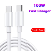 1m/2m PD 100W 5A Usb Type C To Type C Cable for Macbook Pro Air Ipad 2020 Samsung Xiaomi Charger Fast Charging Cable Data Wire