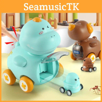 Dog Duck Dinosaur Ejector Toy Car With Inertia Function For Parentchild Interactive Play